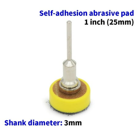 

BAMILL 1inch Disc Sandpaper Self-adhesion Abrasive Pad w/ 3mm Shank Polishing Tool