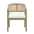 thumbnail image 7 of Christopher Knight Home Mid-Century Upholstered Dining Chairs, Solid Wood, Cane Backs, Light Ash, Set of 2, 7 of 7