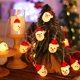 thumbnail image 3 of Cadena de luces de Payaso navideño , LED de hadas , para decoración del hogar, fiesta, Navidad, camping(Interfaz USB)(3.20 metros y 20 luces), 3 of 5
