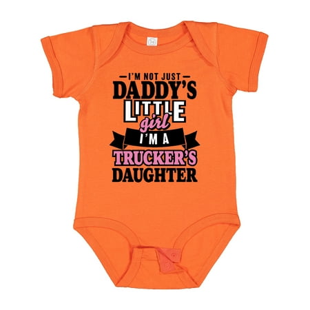 

Inktastic Im Not Just Daddys Little Im a Truckers Daughter Gift Baby Girl Bodysuit