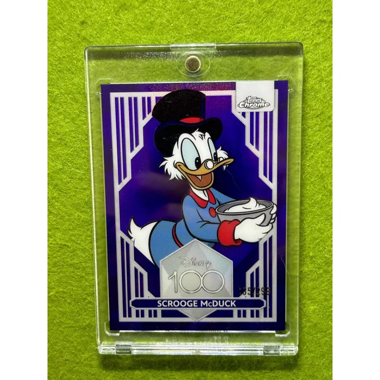 SCROOGE McDUCK Disney 100 PURPLE REFRACTOR #/399 SP DUCK TALES