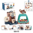 thumbnail image 3 of Máquina de café con luz y sonido de simulación para niños, máquina de café, dulces, postres, supermercado, compras, cajero, juguetes para jugar a las casitas, 3 of 5