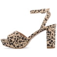 thumbnail image 6 of Journee Womens Nairri Vegan Leather Platform Heel Dress Sandals, Widths Available, 6 of 10