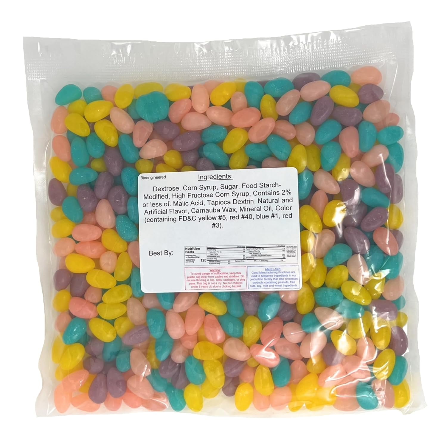 YANKEETRADERS® Sweet and Sour Jelly Bean Eggs, Assorted Fruity Flavors, 2 Pound