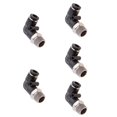 thumbnail image 1 of Conector Del Codo Del Del Varón de 5pcs Empuje Accesorio DPL-L6-02 Zulema Conector de codo de rosca macho, 1 of 8