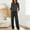 Set-145Dark Gray, variant on LEWKW Soft Lounge Sets for Women Crewneck Long Sleeve Top & Wide Leg Pants Loose Fit Sleepwear Casual Comfy Pajamas 2 Piece Matching Outfits