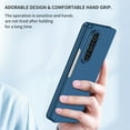 thumbnail image 6 of Feishell Ultra Thin Phone Case for Samsung Galaxy Z Fold 6 2024,Shockproof Slim Fit Hard PC Hollow Button Comfortable Hand Grip Anti-Scratch Lightweight Durable Phone Case for Women Men,Darkblue, 6 of 7