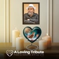 thumbnail image 3 of Yatskia Sparrow at Winter Large Memorial Urns for Human Ashes Adult Male and Female, Decorative Cremation Urn for Ashes Adult Dad, (Heart Large, 8 Inch), 3 of 7