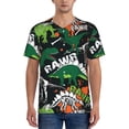 thumbnail image 4 of Haiem Hip Hop Hipster Baseball Jersey Button Down Shirts Sports Uniforms Men Women Jersey(Dinosaur Skeleton,XX-Large), 4 of 9