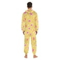 thumbnail image 4 of FORMRS Onesies Pajama for Adults Unisex Hoodie Winter Jumpsuit One Piece Sleepwear, Sizes S-2XL, Yellow Stars, 4 of 7