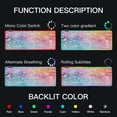 thumbnail image 5 of Large RGB Gaming Mouse Pad Led Glowing Mousepad Non-Slip Rubber Base 13 Light Modes 35.4x15.7 Starry Sky and Star, 5 of 6