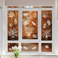 thumbnail image 6 of Window Static Clings Stickers Decal 7.9"x11.8"9 Sheets with 33PCS Line Art White Leaves Patterns Decorative Removable Spring Window Sticker Cling Home Office Decor for Glass Window Mirror Colorful, 6 of 9