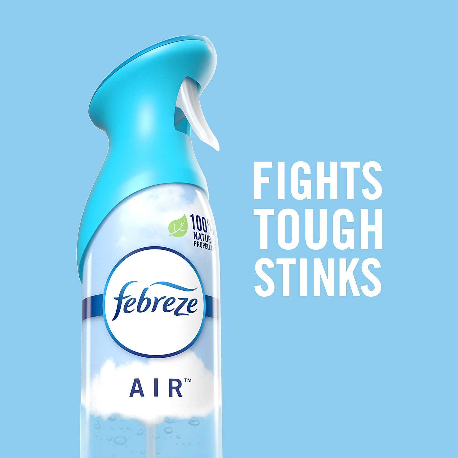 Febreze Odor-Fighting Air Freshener, Heavy Duty Crisp Clean, 8.8 fl oz,  Pack of 3 