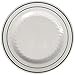 thumbnail image 3 of Fineline Settings Silver Splendor Blanc avec Assiette Ronde Argentée Façon Porcelaine 6 Pouces 150 Pcs, 3 of 3