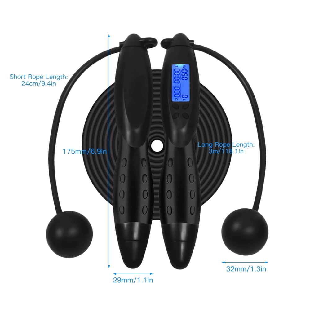 Romacci Wireless Jump Ropes with Electronic Jump Counter Calorie Counter Timer Sports Fitness for Indoor & Outdoor Use