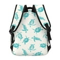 thumbnail image 4 of Zufioo Turtle Print Casual Student Backpack, Adjustable Shoulder Straps Multi-Function Multi-Pocket Sports Bag Travel Backpack, Unisex-One Size, 4 of 5