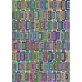 thumbnail image 1 of Ahgly Company Machine Washable Indoor Rectangle Transitional Purple Jam Purple Area Rugs, 4' x 6', 1 of 7