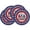 A, variant on Yhmxh 4th of July Round Placemats Set of 4, American Flag Stars and Stripes Round Table Mats Set, 14 Inch Patriotic Memorial Day Round Place Mats for Independence Day Party Decoration, Dinner