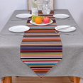 thumbnail image 3 of Mexico Style Colorful Stripes Table Runners Wedding Dinning Table Decoration Farmhouse Decor Kitchen Table Runner Tablecloth, 3 of 5