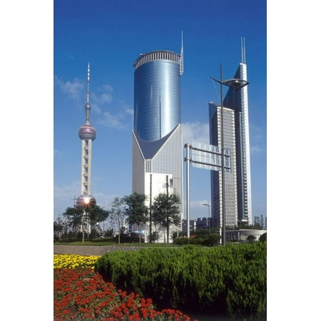 High Rise and TV Tower, Pudong, Shanghai, China Print Wall Art By Dallas and John (Best Chinese Delivery Dallas)