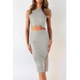 thumbnail image 2 of Vestido PRETTYGARDEN Midi Ajustado Sin Mangas Verde M, 2 of 5