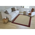 thumbnail image 2 of Mainstays Farmhouse Faux Sisal Red Border Indoor Area Rug Set, 3 Piece, 2 of 9