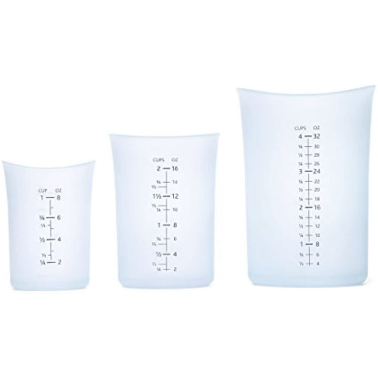 iSi North America Basics Silicone Flexible Measuring Cup, Set of 3