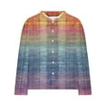 thumbnail image 5 of JUSLIO Button-Up Shirts for Men Casual Graphic Tops Fashion Long sleeve Tops Multicolor L, 5 of 5