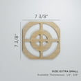 thumbnail image 3 of Ekena Millwork 7 3/8"W x 7 3/8"H x 1/4"T Extra Small Sullivan Decorative Fretwork Wood Wall Panels, Birch, 3 of 18