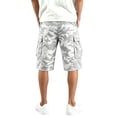 thumbnail image 5 of Cargo Camo Shorts for Men Relaxed fit Elastic Waist Long Athletic Shorts Summer Plus Size Hiking Shorts Multi Pockets, 5 of 6