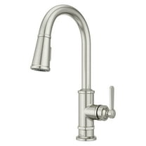 Pfister Gt529-Td Port Haven 1.8 GPM Single Hole Pull Down Kitchen Faucet - Stainless Steel