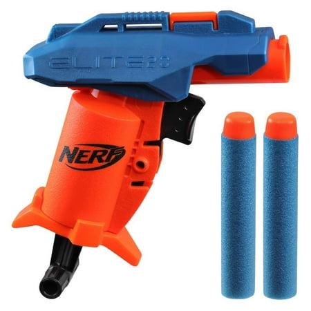 Nerf Elite 2.0 Slash Blaster, 2 Nerf Elite Darts, Pull To Prime Handle, Toy Foam Blaster For Outdoor Kids Games