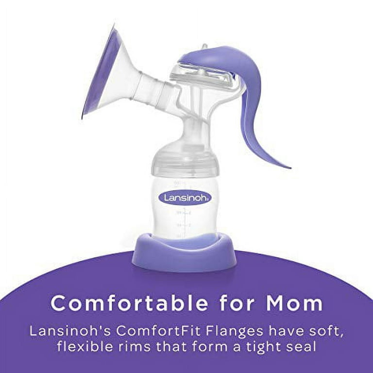 Lansinoh Manual Breast Pump, Hand Pump for Breastfeeding