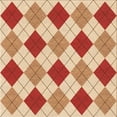 thumbnail image 1 of Ahgly Company Machine Washable Indoor Square Transitional Grapefruit Red Area Rugs, 8' Square, 1 of 7
