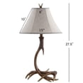 thumbnail image 4 of JONATHAN Y Antler 27.5" Rustic Resin LED Table Lamp, Brown, JYL6305A, 4 of 7