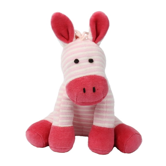 Pink Striped Donkey Plush Toy, Soft Cute Stuffed Animal, Cozy Decorative Plush Figure for Home, Desk or Bed, Adorable Gift for Birthdays, Holidays & Plush Lovers
