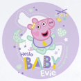 thumbnail image 2 of CafePress - Peppa Pig: Hello Baby Evie - Baby Light Bodysuit, Size Newborn - 24 Months, 2 of 4