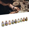 thumbnail image 4 of Juego de piedras Wicca, 9 botellas de piedras curativas, juego de piedras en chip, mini botellas de piedra, funcionalidad inteligente, 4 of 14
