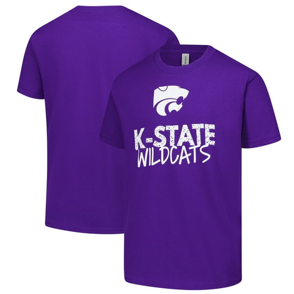 Youth Two Feet Ahead Purple Kansas State Wildcats Team T-Shirt