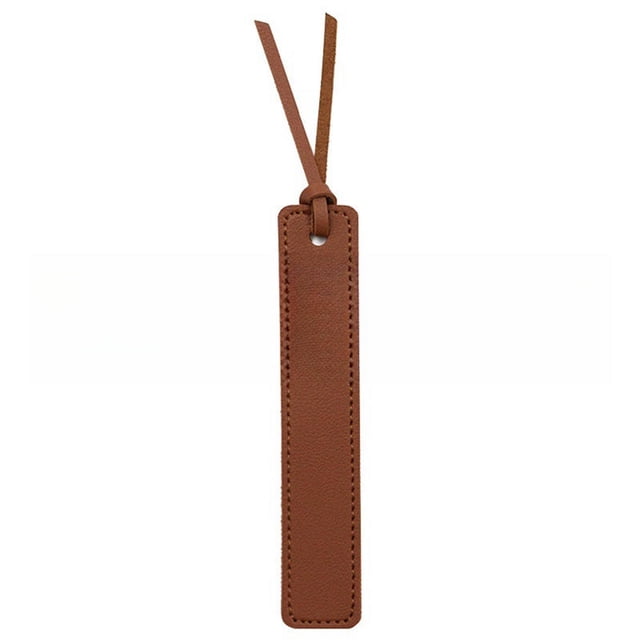 PU Leather Bookmark Reading Book Mark Page Divide Tags Multi-Color Book Clip Reader Pager Bookmark Holder Stationery For Students Teachers Book Lovers Gifts