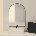thumbnail image 4 of TEHOME Black Arched Bathroom Mirror, 21x30 inches, Metal Frame Vanity, 4 of 7