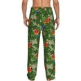 thumbnail image 3 of Daiia Parrots And Tropical Leaves Men's Sleep Pant with Pockets and Drawstring,Pajama Pants-XX-Large, 3 of 9