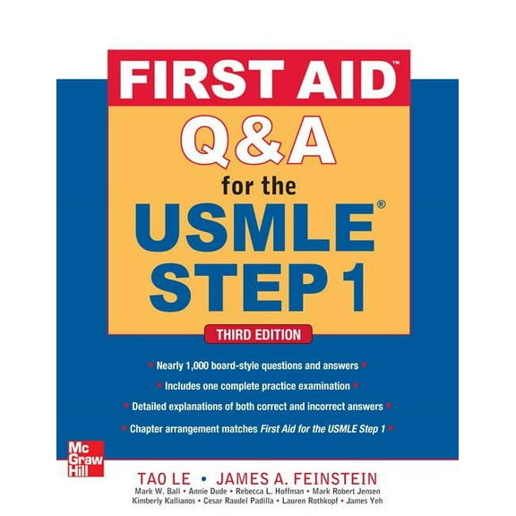 First Aid First Aid Q&A for the USMLE Step 1, Third Edition, (Paperback)