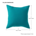 thumbnail image 4 of Greendale Home Fashions 17'' x 17'' Reversible Outdoor Throw Pillow, Set of 2, Peacock, 4 of 5