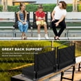 thumbnail image 6 of Stadium Seats with Back Support and Cushion Thick Padded Bleacher Chairs with Shoulder Strap, Portable Folding Stadium Seat Chair for Bleachers Includes Cup Holder and Side Pocket, Gray, 6 of 8