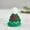 Green A, variant on Mini Santa Hat Small Christmas Knit Hats for Christmas Tree Top Xmas Ornaments Crafts Wine Bottle Holders Decor Festival Scene Decoration, 2.36 x 2.75 Inch