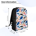thumbnail image 4 of Balery Cute Sea Animals Mochila - Mochila Estilosa y Duradera para Laptop de 15 Pulgadas con Tela Oxford Impermeable, 4 of 8