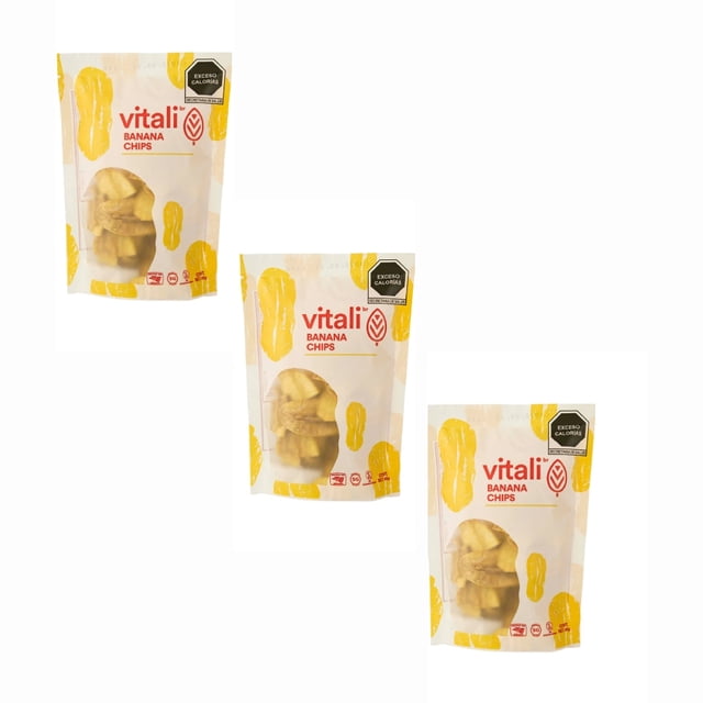 Plátano Deshidratado Vitali Dehidratado 50g paquete con 3 unidades Ysi Súper Saludable Plátano Deshidratado Vitali Dehidratado 50g paquete con 3 unidades