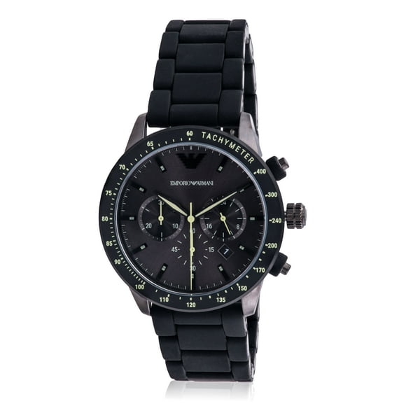 Emporio Armani Silicone Chronograph Mens Watch AR11410