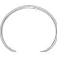 thumbnail image 2 of Refined Graceful Vibrant Sterling Silver Polished 15mm Domed Cuff Bangle Elegant Alluring Radiant, 2 of 3